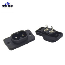 AC电源插座 电源两芯插座 8字孔八字插座 AC-006B两孔两脚充电座