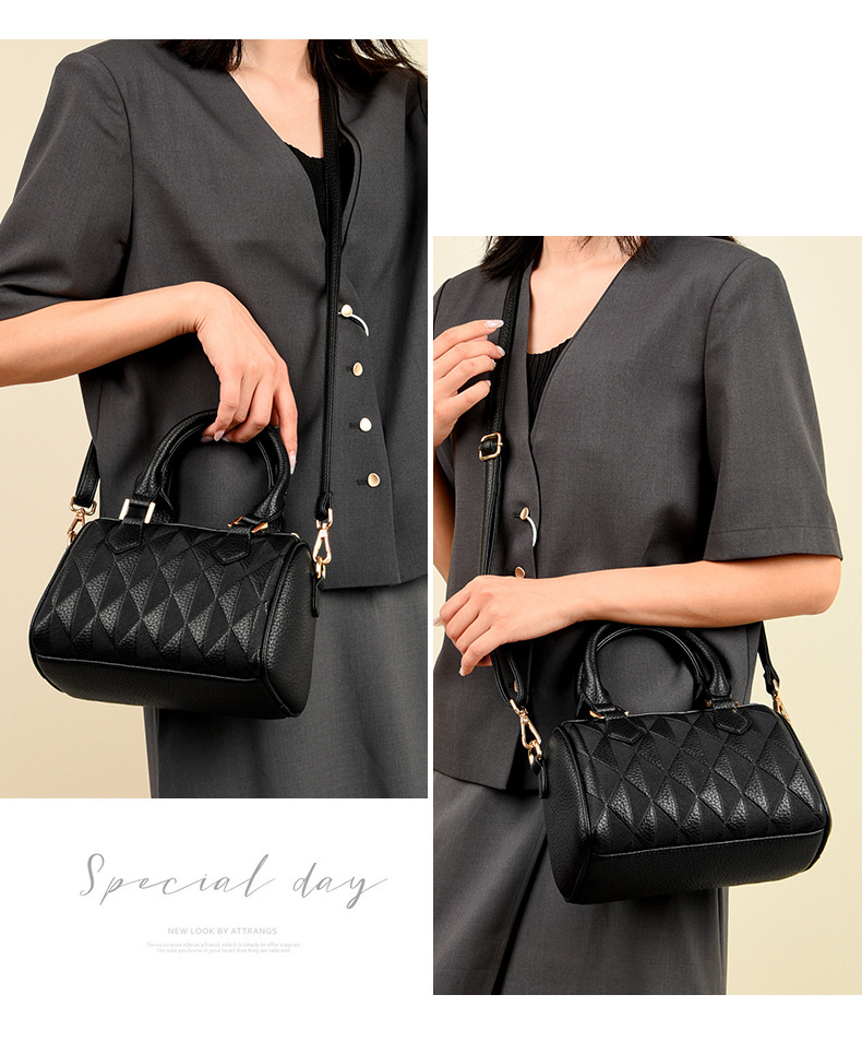 Women's bag fashion Boston pillow bag trendy all-match high-grade shoulder messenger bag_voghion.com
