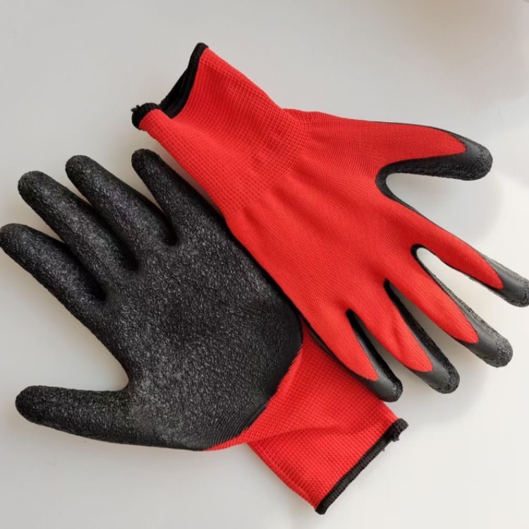 13针红纱黑乳胶