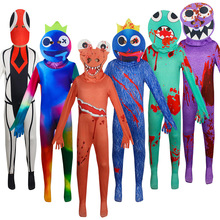 万圣节彩虹朋友cos衣服蓝色装连体衣小怪物服彩虹之友cos服套装