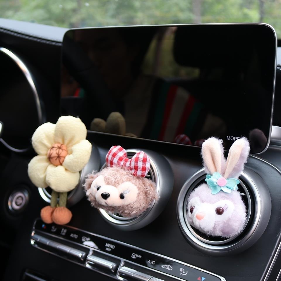 Decoración de automóviles salidas de aire de automóviles aromáticas aire acondicionado perfumes clips creativos lindos dibujos animados accesorios de automóviles adornos