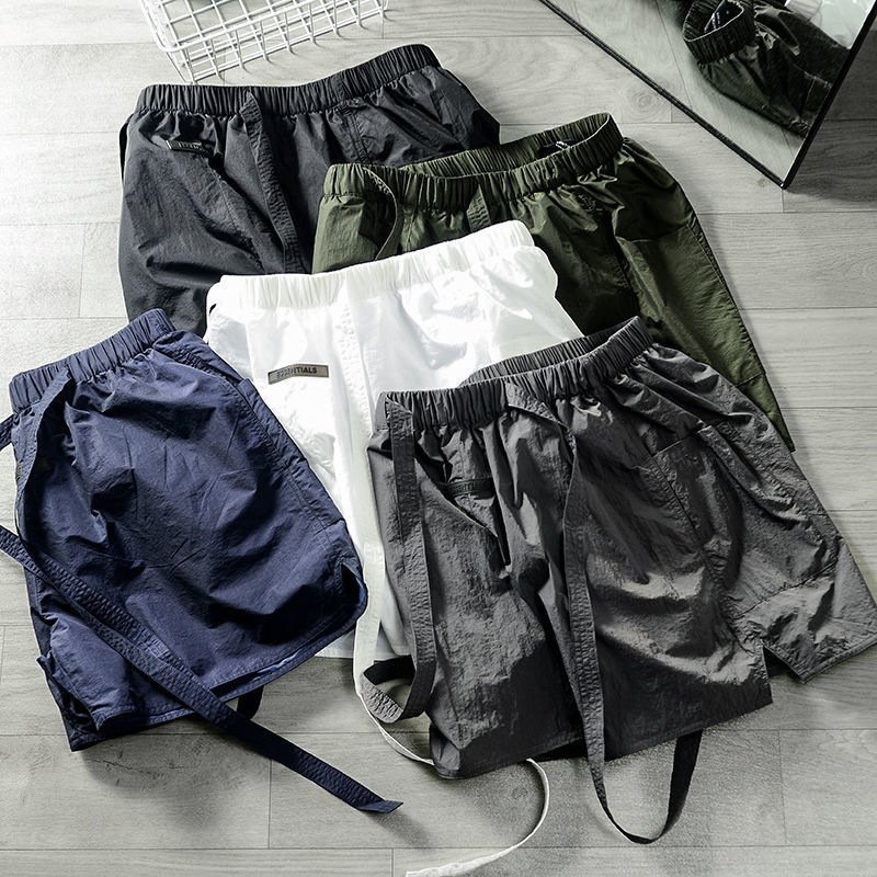 Solid nylon Japanese sports beach shorts