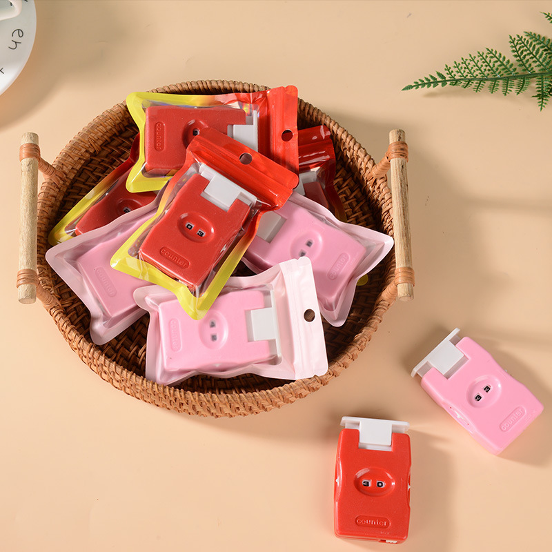 Herramientas de tejer de agujas de suéter de alta calidad ABS contador de presión DIY manual de registro de viaje herramientas de conteo para tejer