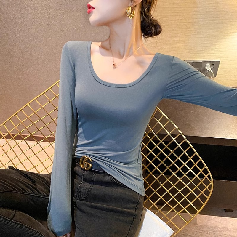 아이언그레이 [모달긴팔더블U칼라]