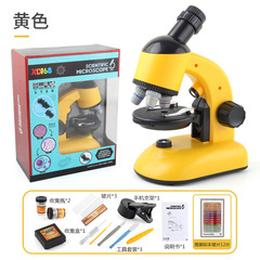 Children's Microscope Science Experiment Toy, Portable Elementary School Microscope Standard Science and Education