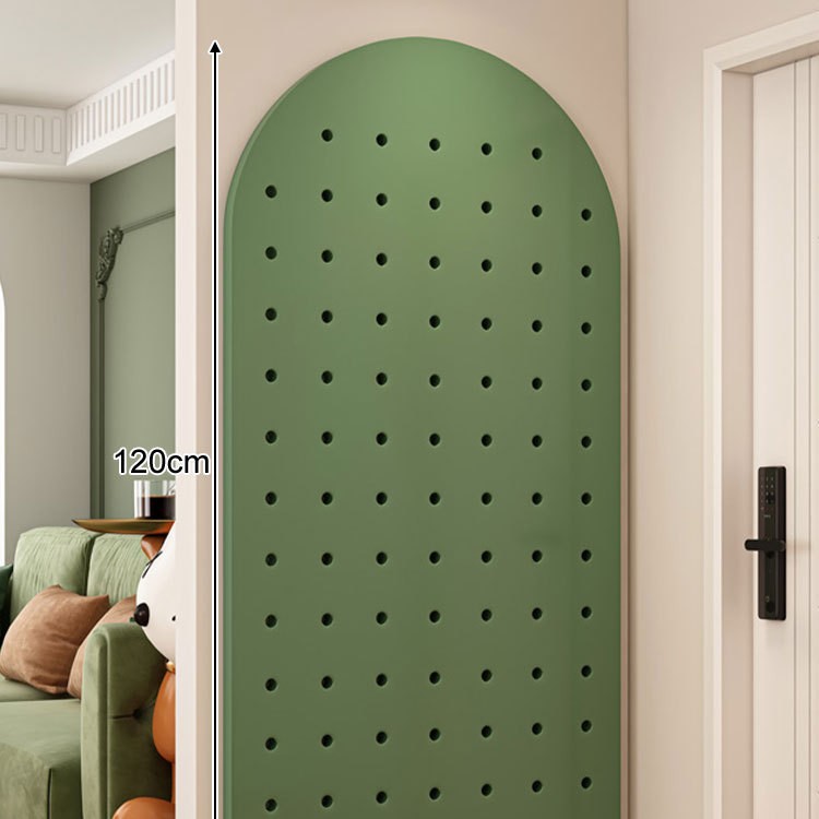 Agujero de madera maciza tablero colgante tablero rack de almacenamiento armario de pared entrada de la pared de entrada de almacenamiento de la pared