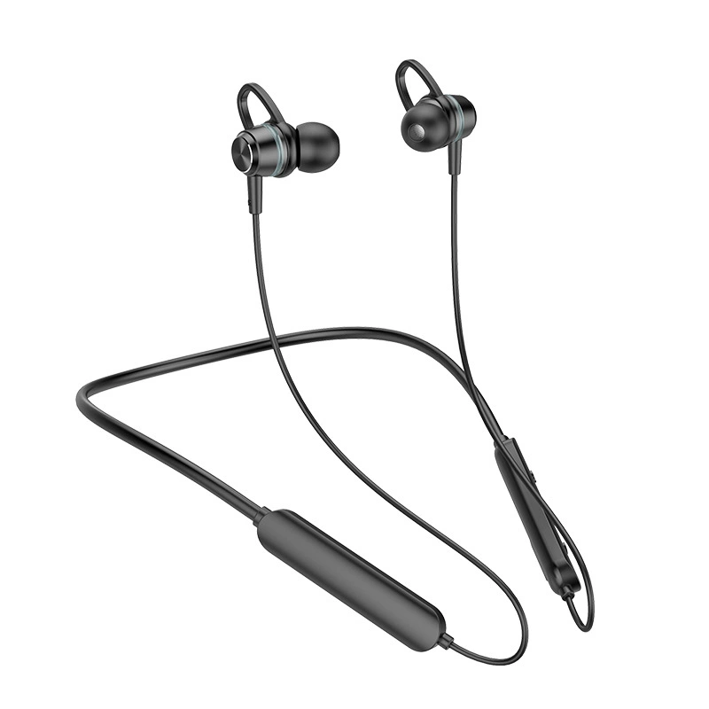 Трансграничная новая Bluetooth-гарнитура с магнитной присоской, подвесная на шею, с двумя ухом, весящими басами, для занятий спортом, бега и музыки, беспроводная Bluetooth-гарнитура