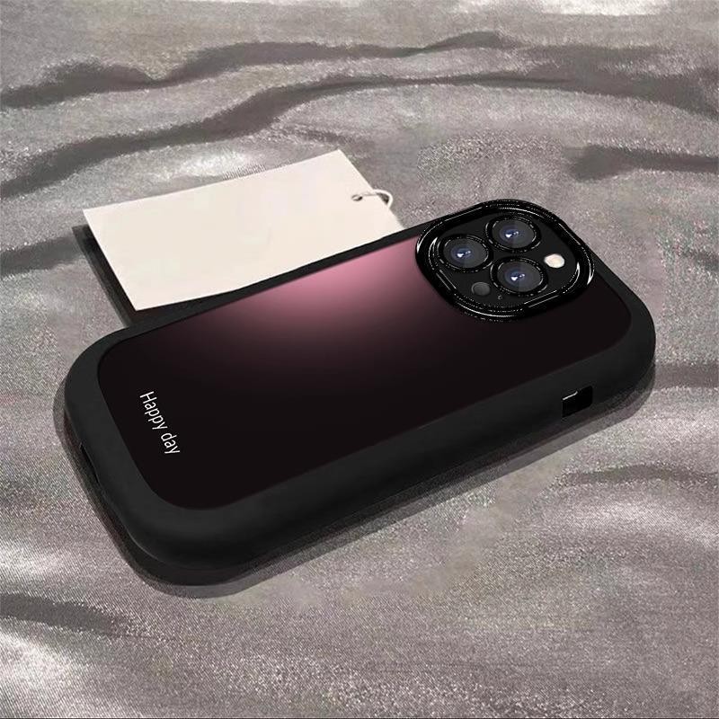 适用苹果17promax手机壳硅胶泡芙壳15pm高级感渐变彩绘iPhone14