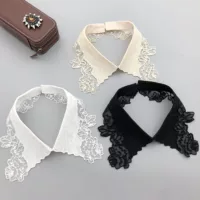 Женские изысканные вышитые искусственные воротники, женская универсальная и красивая мода на шею, большие объемы на складе, различные искусственные воротники с собственной фабрики.