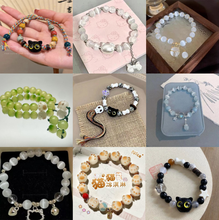 Cute Lucky Cat Claw Bracelet for Students, Soft and Soft Bracelet for Couples and Besties, Sweet and Good-Looking Gift
