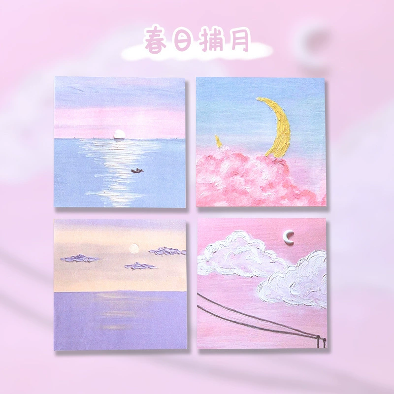 Cute note, stationery for elementary school students, scheduler, gradient
