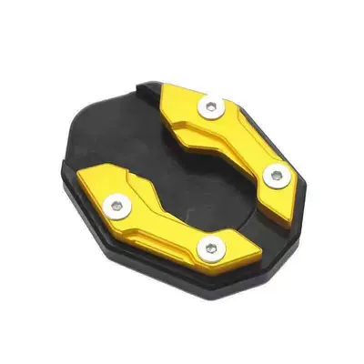 Kickstand, Widened Anti-Slip Base #, Motorcycle frame - gold-open-plug-enlarged-foot-support-pad