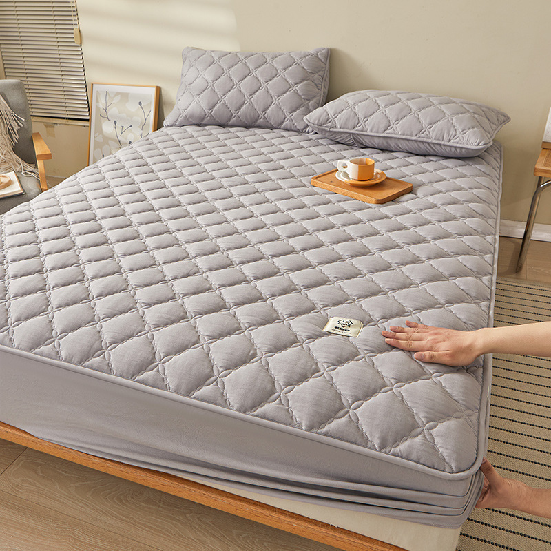 2025 nueva sábana acolchada antibacteriana de fibra de soja de algodón crudo de clase A para madres y bebés