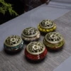 Kiln turned incense burner (random color)
