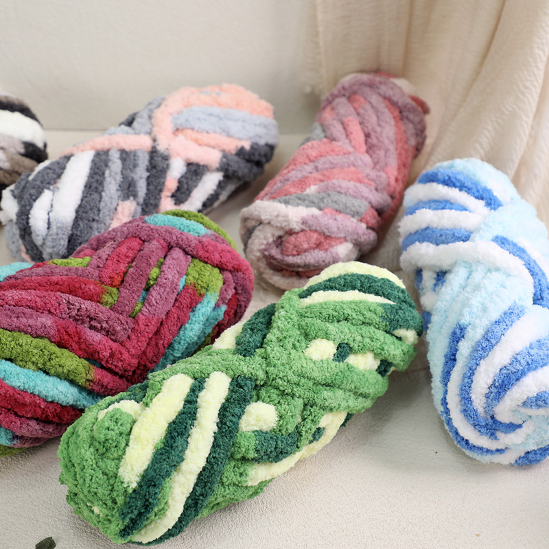 Extra Thick Cat Tail Yarn, Thick Ice Strip Yarn, Sausage Yarn, Icelandic Scarf, Hat, Carpet, Pet Cat Bed, Sausage Yarn, Wool Yarn