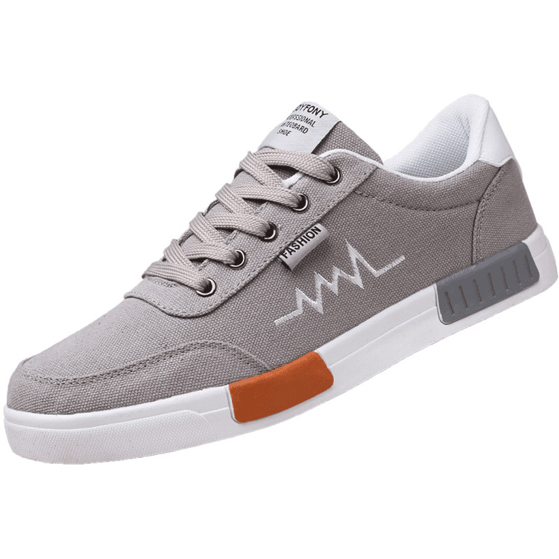 Zapatos de lona para hombres 2024 primavera zapatos de hombre nuevos zapatos casuales de hombre zapatos deportivos de altura baja tendencia versátil zapatos de plantilla
