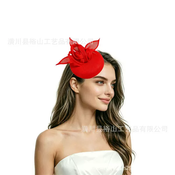 New and popular headwear, including elegant hats, party hats, wedding hats, hair accessories, hair clips, and feather headbands