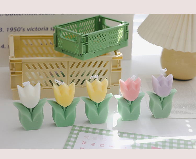 Fashion Flower Paraffin Candle 1 Piece display picture 3