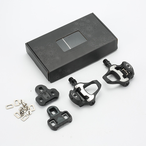 Road bicycle locking pedal, ultra-light bearing bearing pedal, bicycle self-locking pedal R550R540 with locking plate