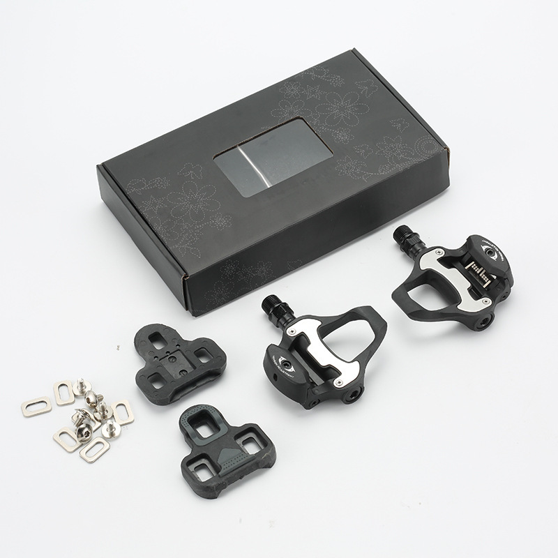 Road bicycle lock pedal ultra light bearing Peilin pedal bicycle self-locking pedal R550R540 with lock plate Road bicycle lock pedal ultra light bearing Peilin pedal bicycle self-locking pedal R550R540 with lock plate