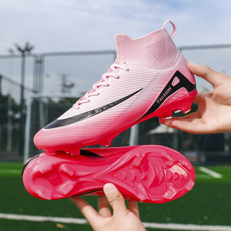 Zapatos de Fútbol de Caña Alta Más Vendidos en Amazon Internacional, para Hombre y Mujer, Zapatos de Fútbol de Entrenamiento y Competición con Tacos Largos para Deportes al Aire Libre para Adultos