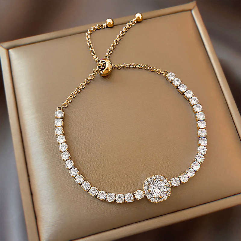 Anniversary, Business, Travel Occasion Fashion Geometric Rhinestone Artificial Gemstones Women's Bracelets