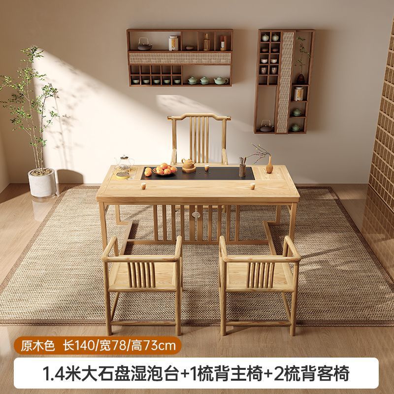 1.4m 습식 버블 테이블 + 빗등받이 메인 의자 1개 + 빗등받이 게스트 의자 2개