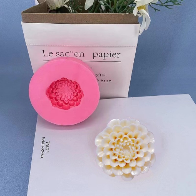 3D立体陶瓷花朵翻糖硅胶模具DIY翻糖巧克力蛋糕装饰烘焙滴胶模具