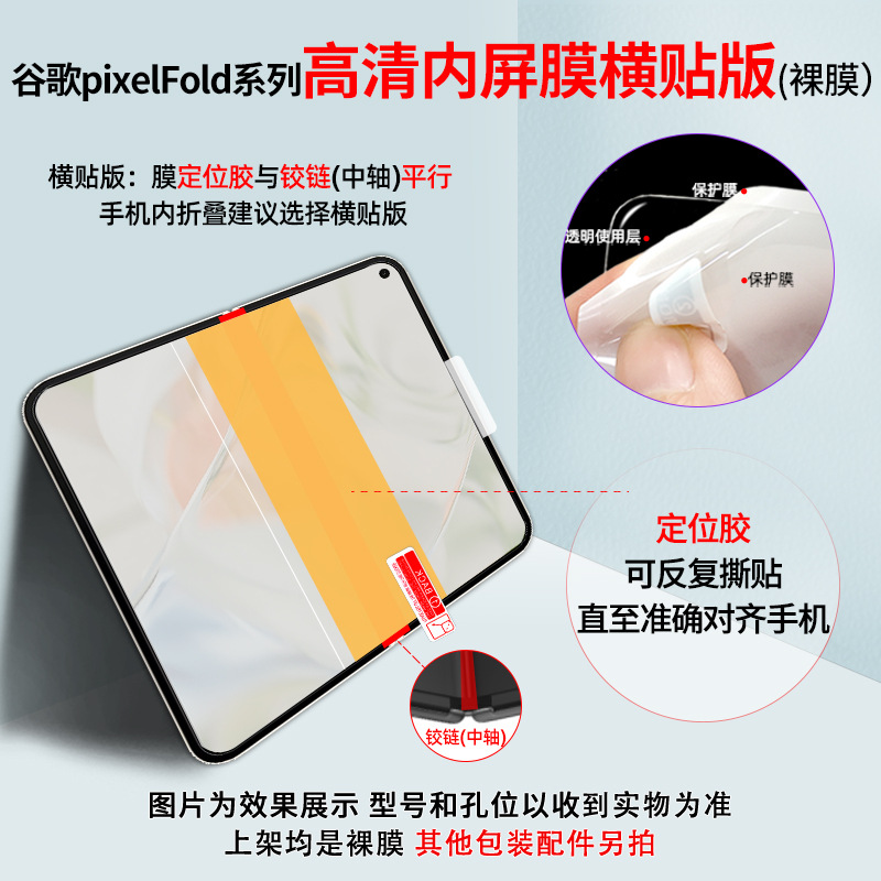Positioning sticker · High -water water condensate film (internal screen film ho…