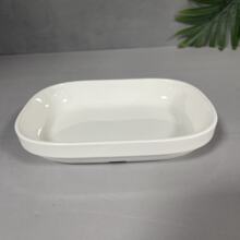 肠粉摆盘陶瓷长方形盘子菜品早餐餐具商用餐厅盘子家用速卖通直销
