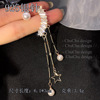 Fashionable universal silver needle, long earrings with tassels, silver 925 sample, Korean style, internet celebrity, diamond encrusted