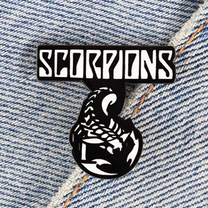 Popular Rock Band Enamel Brooch Fun Punk Music Badge Fashion Backpack Pin Backpack Clothing Accessories