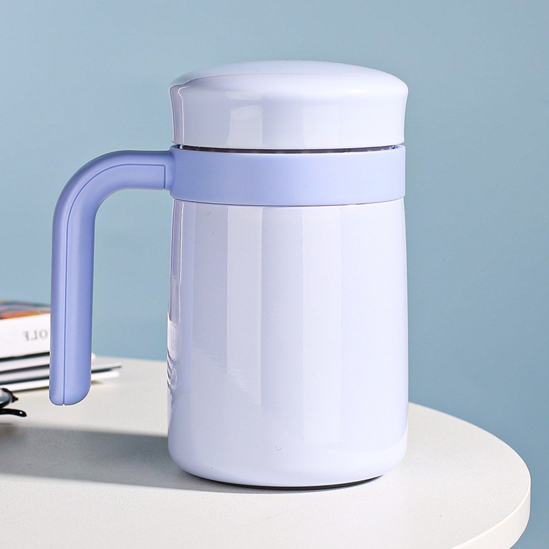 Taza de acero inoxidable doble cubierta de bebida directa taza de aislamiento térmico oficina de negocios taza de café de té sellado taza de agua portátil aislamiento al vacío