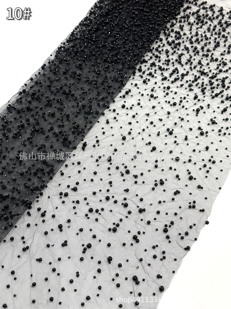 Gradiente unilateral broca caliente para aumentar la tela de malla de bola de burbuja alta moda vestido de moda tela de vestido de moda LACE image 16
