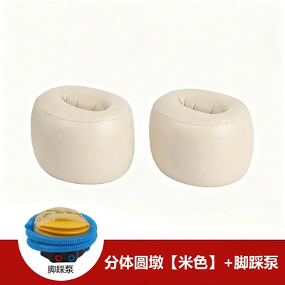 Other Automotive Interior Supplies – Rear Seat Gap Filler Pad - split-round-pier-beige-2-pieces-foot-pump