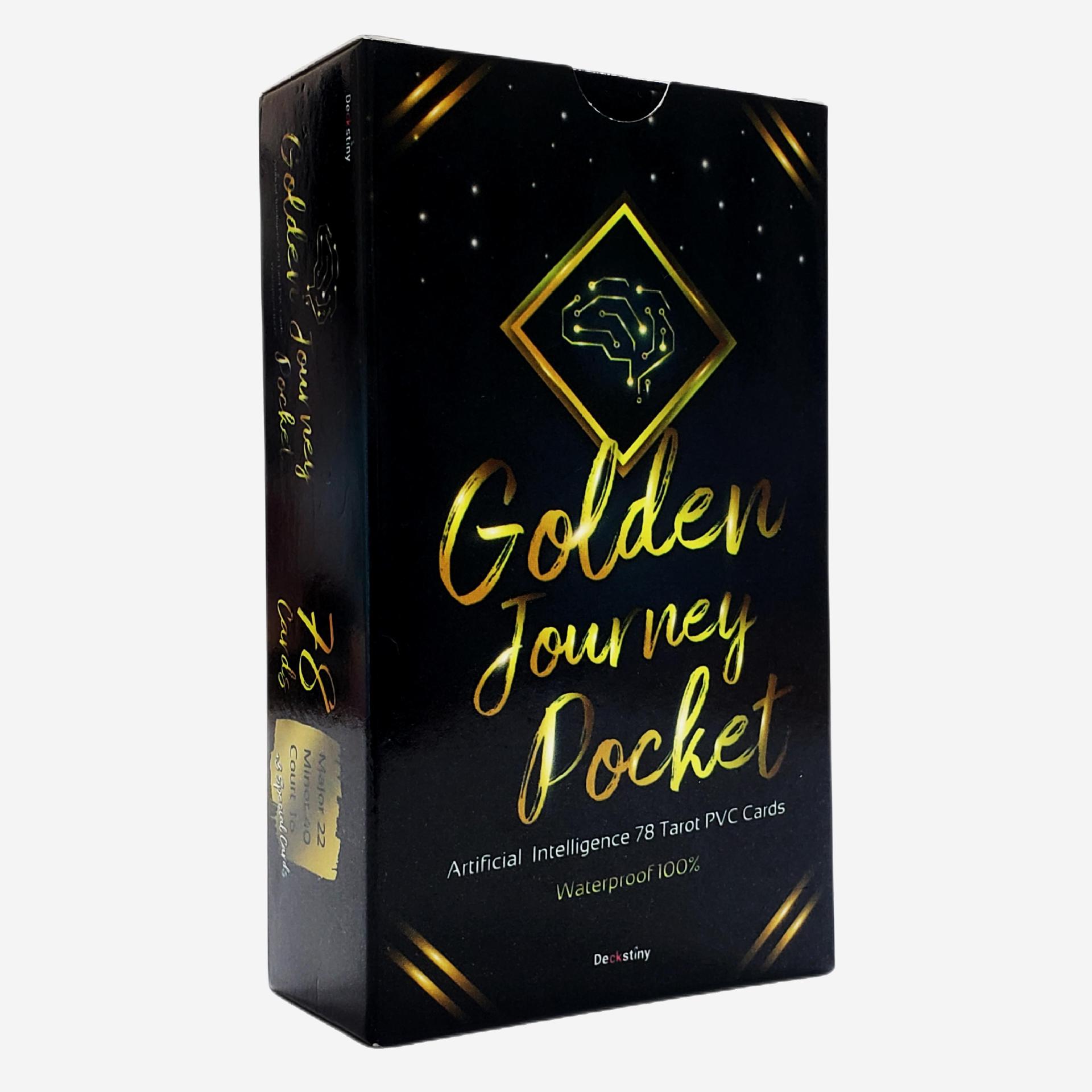 Cartas de tarot golden journey, deck oráculo para jogos_voghion.com