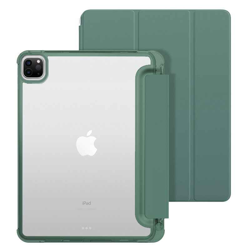 适用ipadmin4/5平板保护套7.9寸A2133亚克力Mini123带笔槽硬壳防