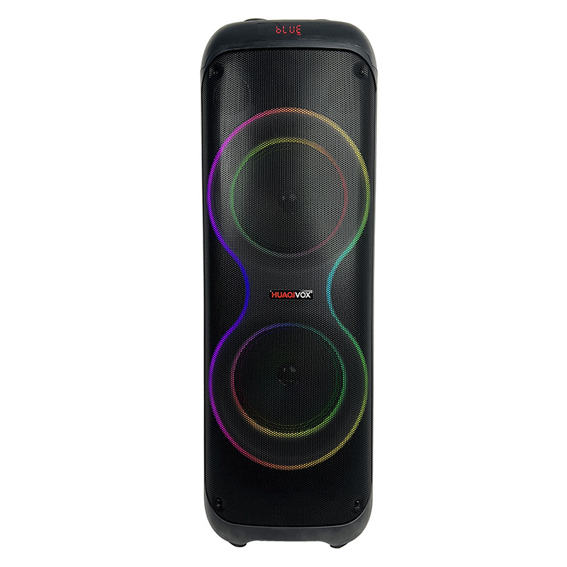 Productos explosivos transfronterizos dobles de 8 pulgadas 40W altavoces al aire libre amplificadores de festivales Bluetooth con micrófono inalámbrico lámpara LED