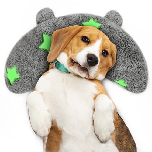 Dog Bed Pillow Cervical Support Pet Moon-Shaped Cushion Pet Napkin Pillow Glow-in-the-Dark Cat Pillow Pet U-Shaped Pillow