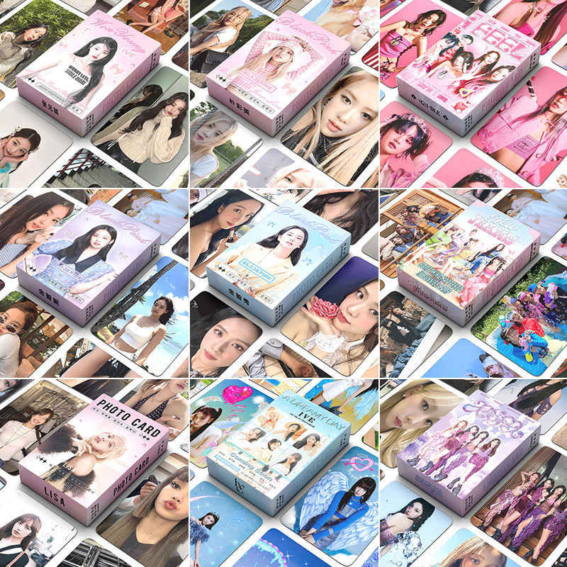 Female Star Laser Small Card Song Yuqi White Deer Zhao Lusi Yu Shuxin BLACKPINK Boxed Laser Small Card