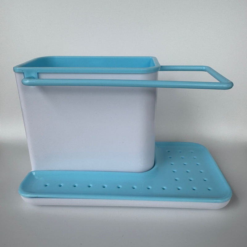 Suministros de limpieza de cocina Almacenamiento y acabado estante de almacenamiento de drenaje creativo escritorio plato paño esponja estante de cepillo de olla de trapo