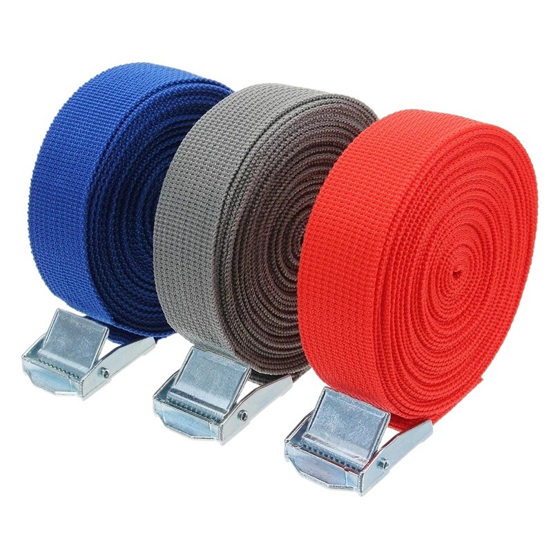 Hebilla de la correa de encuadernación de carga 2,5 cm tensor de equipaje cinturón de fijación simple cuerda tensor de carga del coche