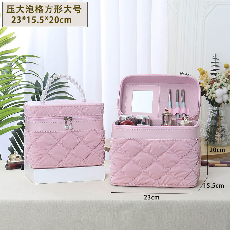 Nuevo estuche de maquillaje de burbujas, estuche de mano de alta calidad, estuche impermeable, bolsa de cosméticos portátil de gran capacidad al por mayor