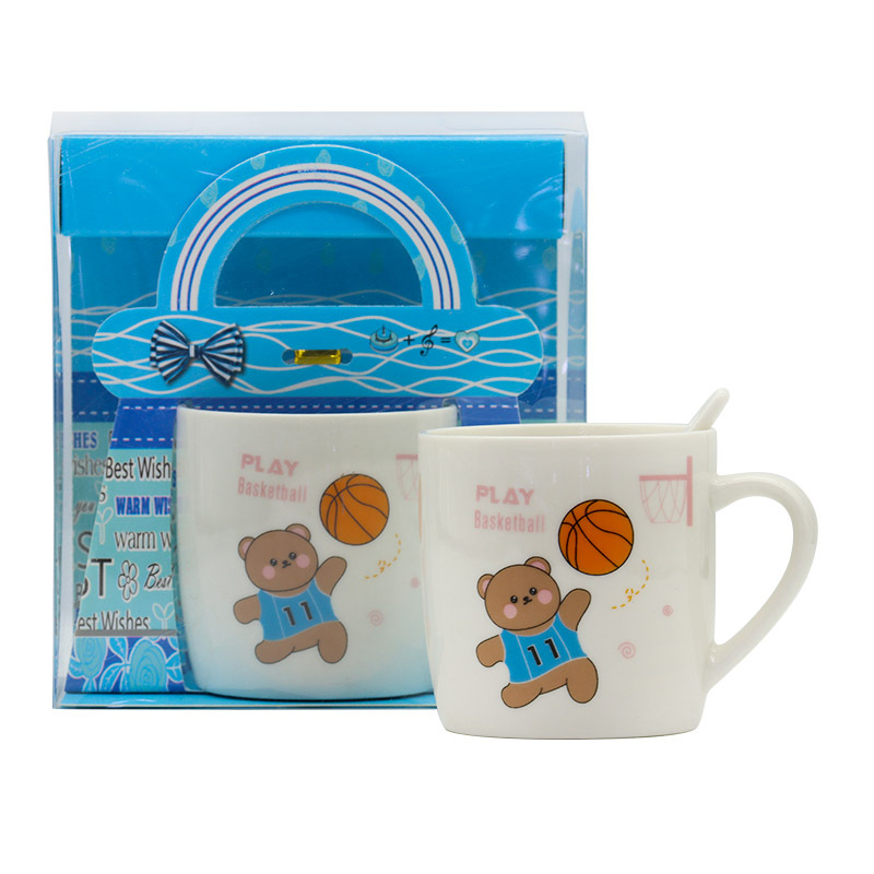 卡通小熊陶瓷咖啡杯