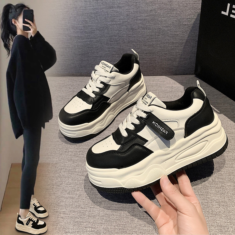 Casual Sneakers For Women With Thick Soles Height Increasing_voghion.com