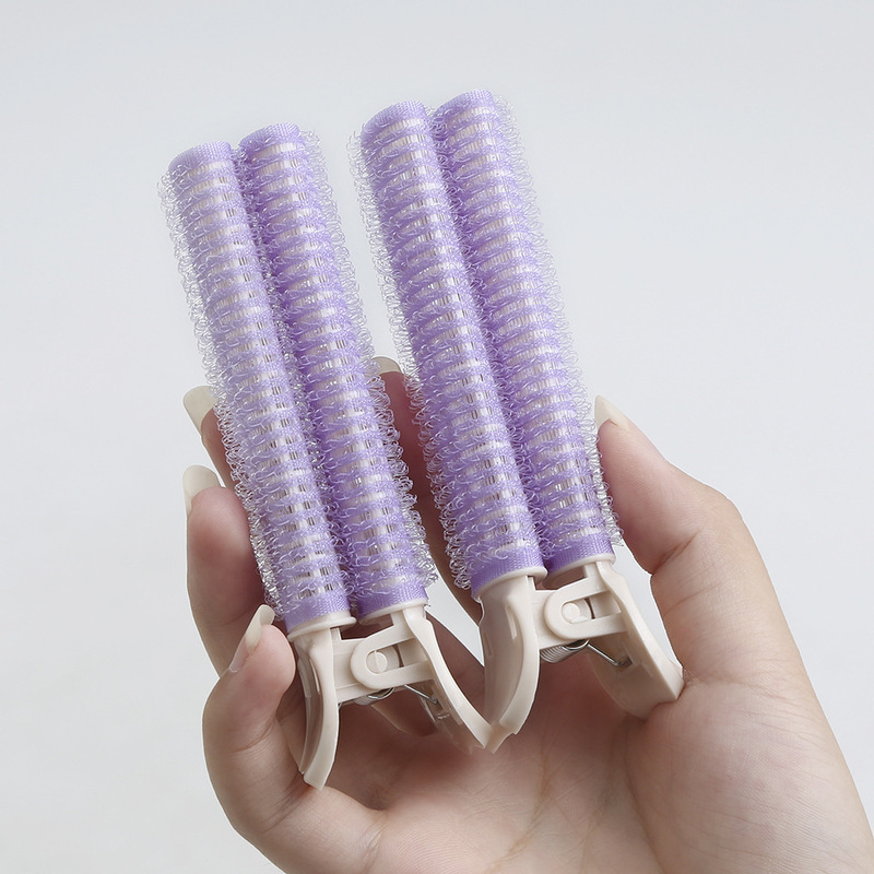 韓国の新しいエア前髪カーリングツールプラスチック怠惰な自己粘着ヘアカーリングツイストカーリングクリップ|undefined