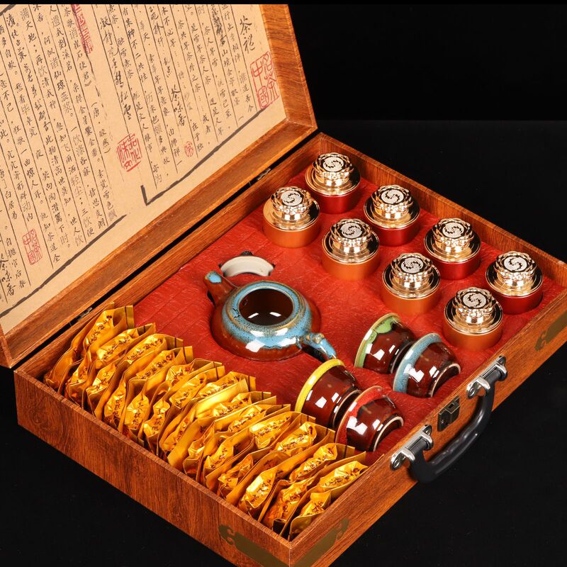 Jin Jun Mei Tieguanyin Dahongpao Tea Small Canister Black Tea Gift Box Wholesale Y Fujian Tea Jin Jun Mei Tieguanyin Dahongpao Tea Small Canister Black Tea Gift Box Wholesale Y Fujian Tea