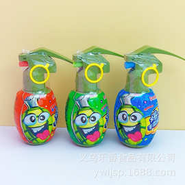 爆破手雷手榴弹喷嘴糖水果味喷雾口喷糖儿童休闲零食玩具糖果批发