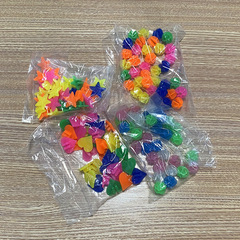 Suppliers of bicycle spoke decorative colored beads, mixed-color wheel bead decorations, oval rainbow-colored night light beads