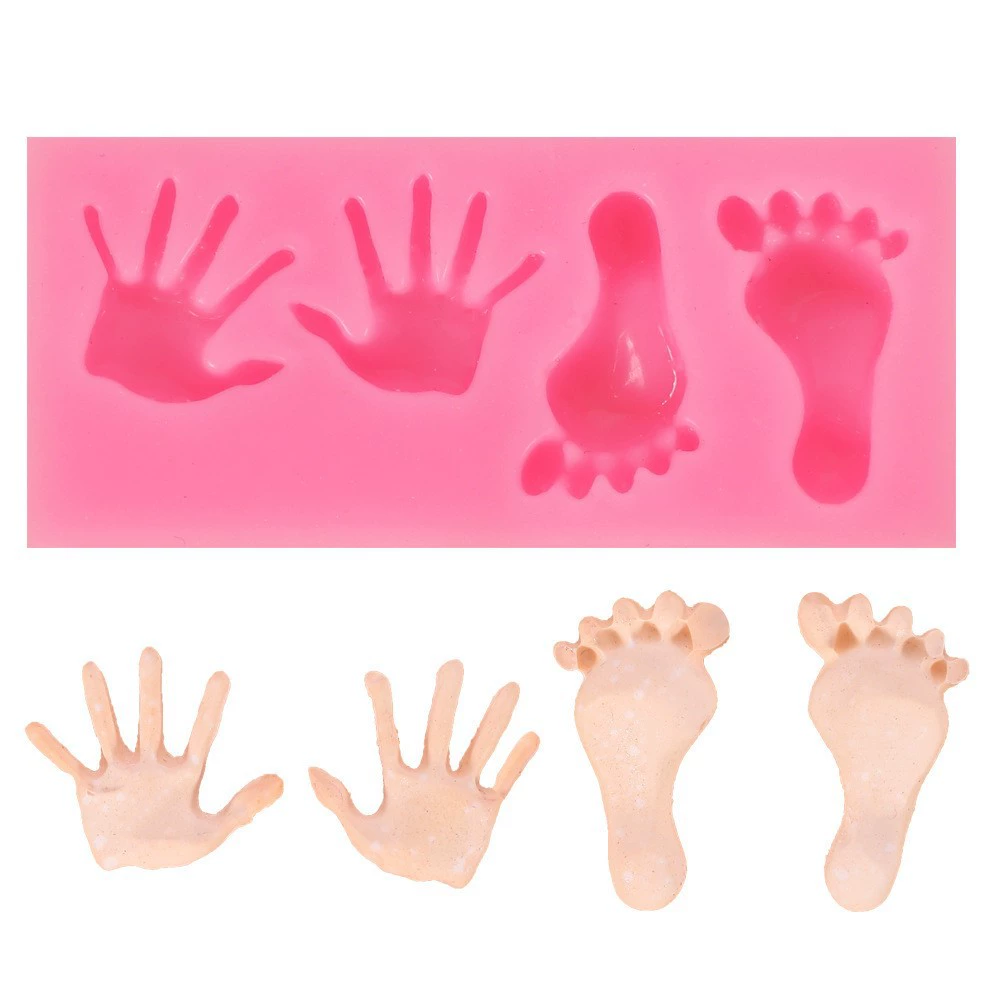 Fondant, acrylic slime, silicone mold, DIY
